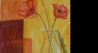 Galerie 2.02  50 x 50  Modern Mohn mit Vase.JPG anzeigen.